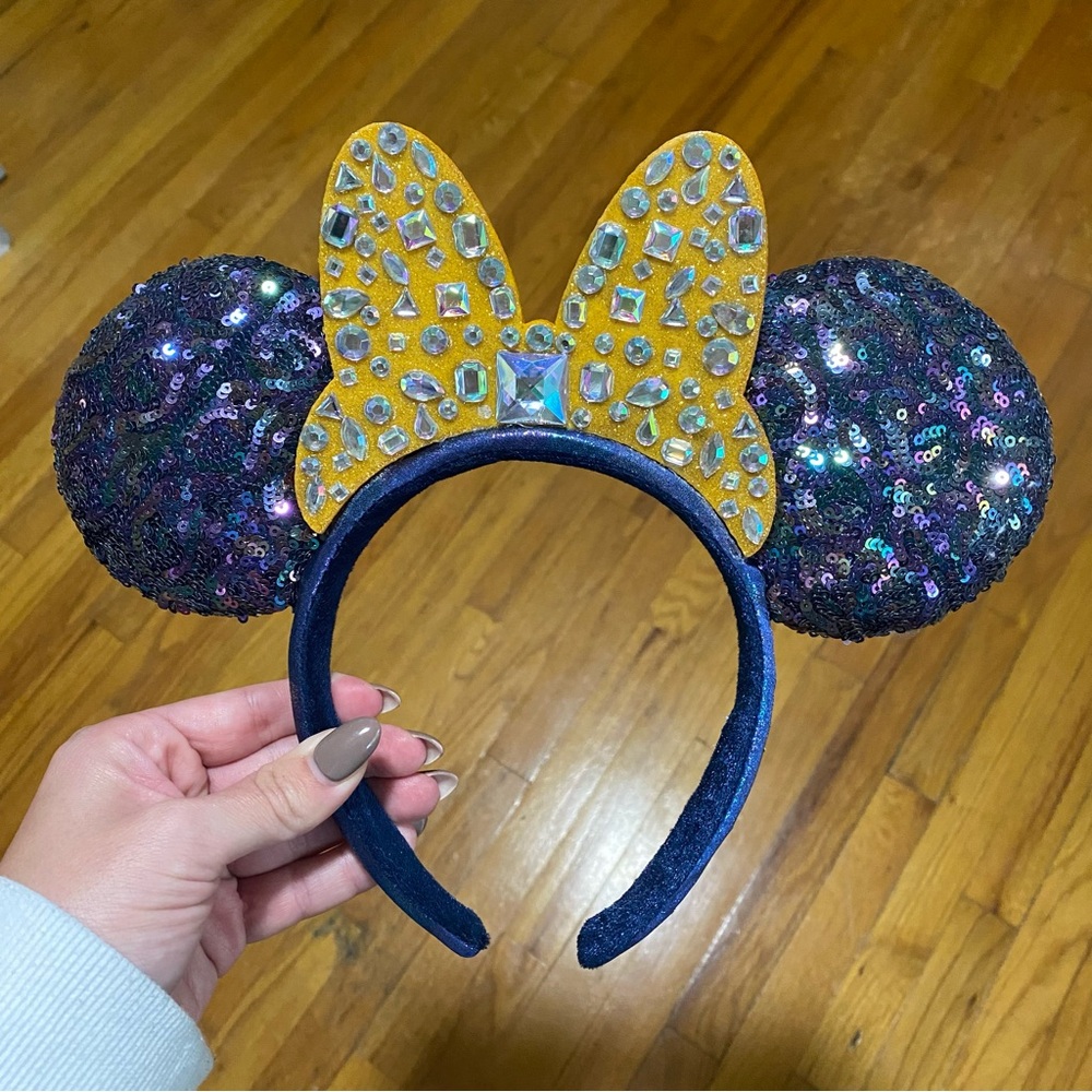 Walt Disney World 50th Anniversary Minnie Ears Headband - Purple/Gold
